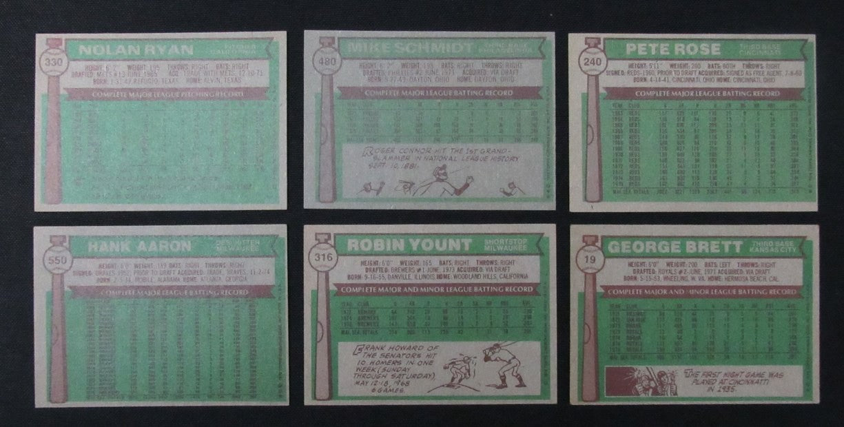 1976 Topps Baseball W/Traded Complete Set (704) Brett Rc Yount Rc Aaron 198496