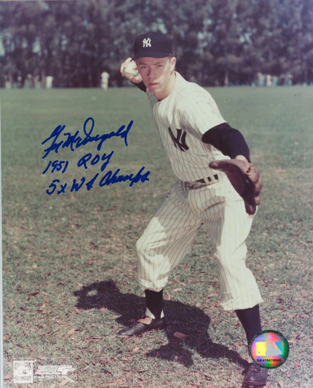 Gil Mcdougald Autographed 8X10 Photo
