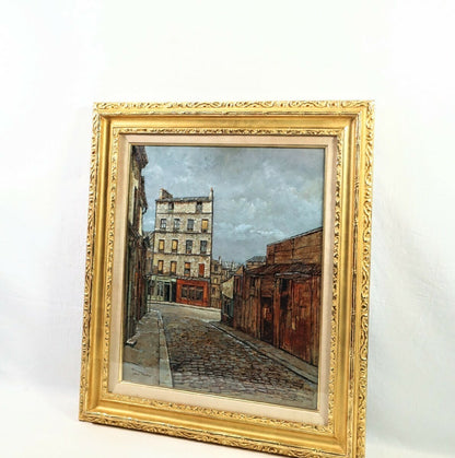 Keime Jean French Original Mnilmontant Oil Canvas Signed Framed