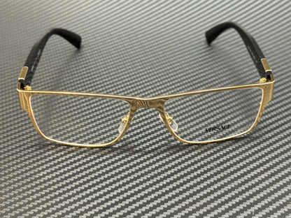 VERSACE VE1274 1002 Gold Black Men's 57 mm Eyeglasses