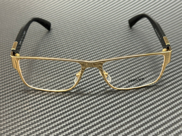 VERSACE VE1274 1002 Gold Black Men's 57 mm Eyeglasses