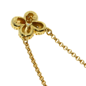 Tasaki   Necklace Flower Motif Diamond K18 Yellow