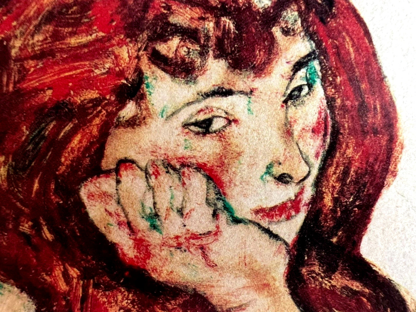 Egon Schiele Lithograph From An Painting Coa Signed In Pen Numbered