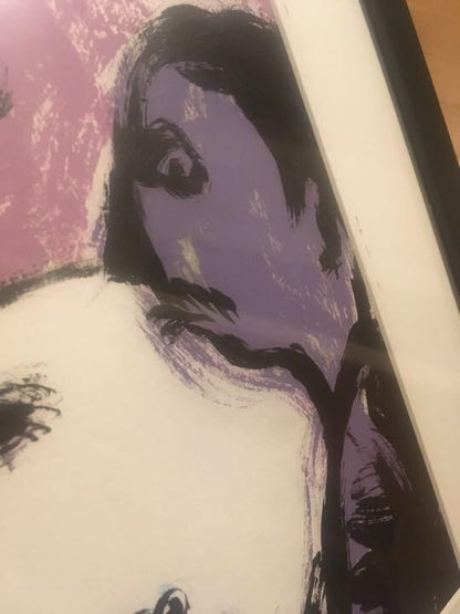 RUSS POPE Original drawing, framed and autographed