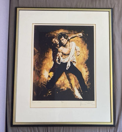 Ronnie Wood "Keith & Mick" Signed Lithograph 1990 Ltd Ed 178/250 Rolling Stones