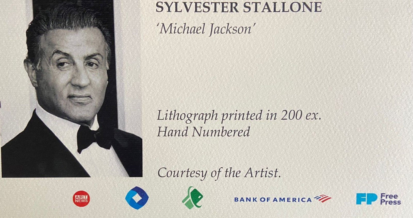 Sylvester Stallone 'Michael Jackson' Lithograph (Pierce Brosnan Johnny Depp)