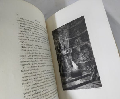 1900 Salammbo Flaubert, Rochegrosse Etchings, 2 Vol, Ferroud Limited 600