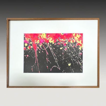 Walasse Ting Lithograph Fireworks 1974 Large Artwork Signed Print Club Issued