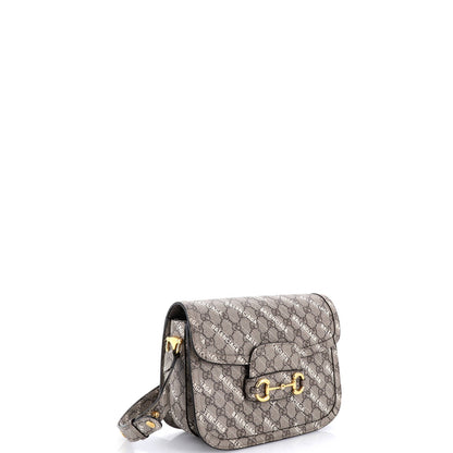 Gucci X Balenciaga The Hacker Project Horsebit 1955 Shoulder Bag Gg Coated