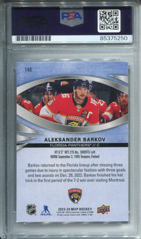 Aleksander Barkov Autographed Upper Deck Card Psa Auto Grade 10