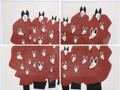 Saito print woodblock Konkon 1976/ 10 100