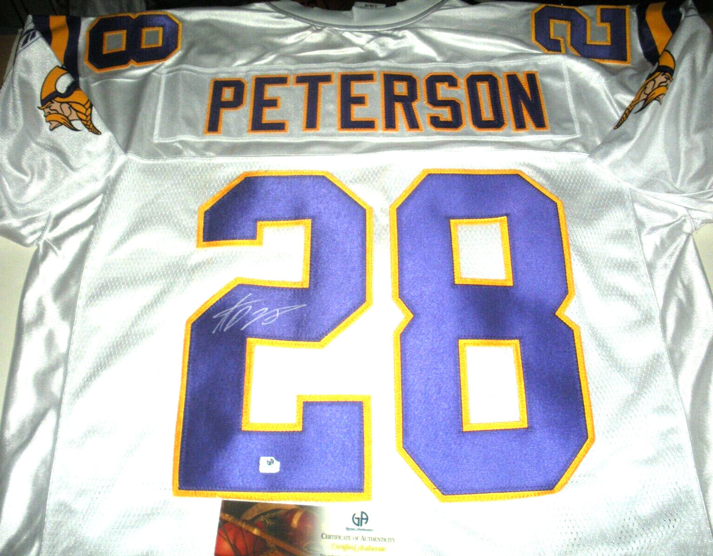 Adrian Peterson Minnesota Vikings Gai/Coa Signed