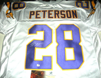 Adrian Peterson Minnesota Vikings Gai/Coa Signed