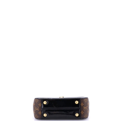 Louis Vuitton Cherrywood Handbag Vernis With Monogram Canvas Pm