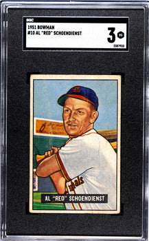 Red Schoendienst 1951 Bowman Card #10 Sgc 3