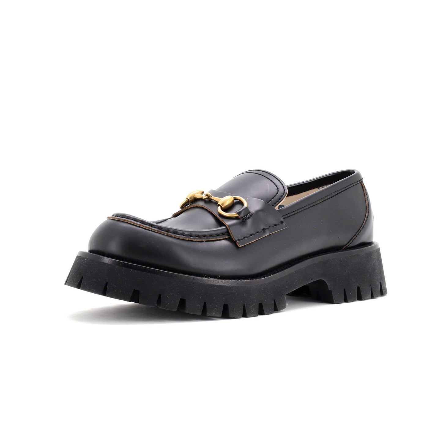 Gucci Women'S Harald Horsebit Loafers Gg Embossed Leather