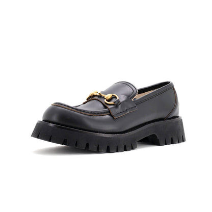 Gucci Women'S Harald Horsebit Loafers Gg Embossed Leather