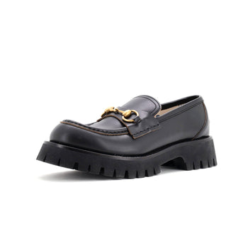 Gucci Women'S Harald Horsebit Loafers Gg Embossed Leather