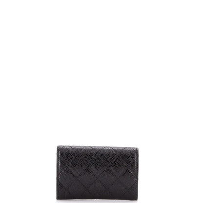 Caviar Chanel Incognito Flap Card Case Quilted