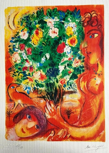 Marc Chagall Lithograph Coa Hand Numbered Signed Limited