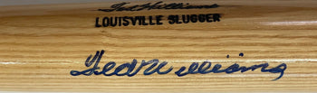 Ted Williams Autographed Louisville Slugger W215 Bat (Jsa)