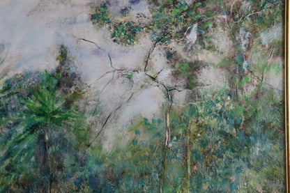 Oil painting La Palmeraie 1971 Bernard Gantner Original French 10F
