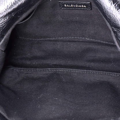 Balenciaga Monaco Messenger Flap Bag Leather Small