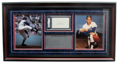 Sandy Koufax Dodgers Signedautographed Framed 3X5