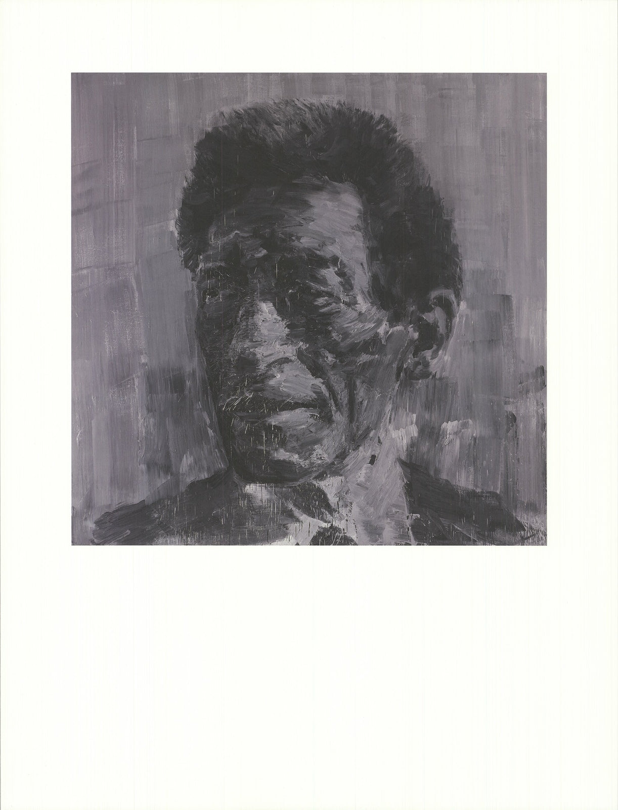 Yan Pei-Ming Portrait Of Giacometti " Offset Lithograph Contemp