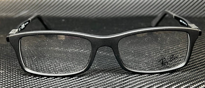 RAY BAN RX7017 5196 Matte Black Rectangle 56 mm Unisex Eyeglasses