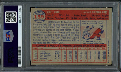 Solly Drake Signed 1957 Topps Trading Card #159