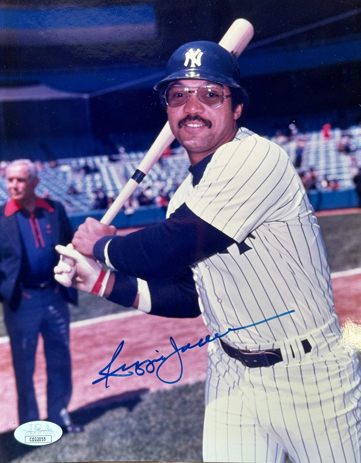 Reggie Jackson Autographed 8X10 Yankees Photo