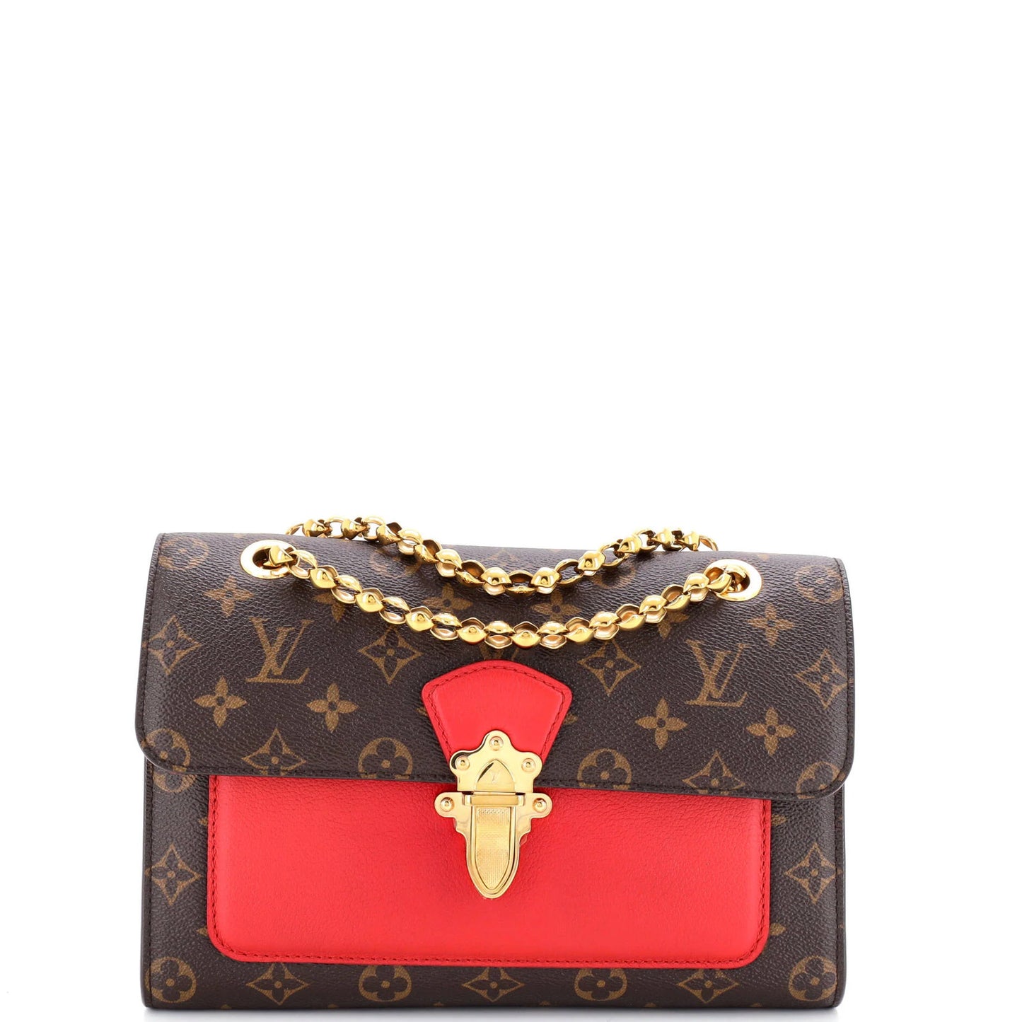 Louis Vuitton Victoire Handbag Monogram Canvas And Leather