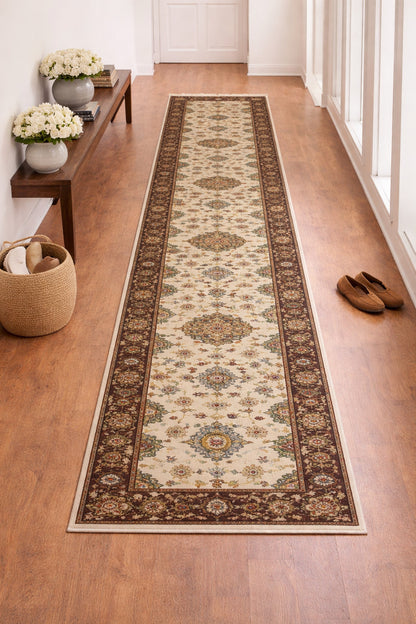 Oriental Karajeh Farmhouse Carpet Runner 3x14 ft Geometric Indo
