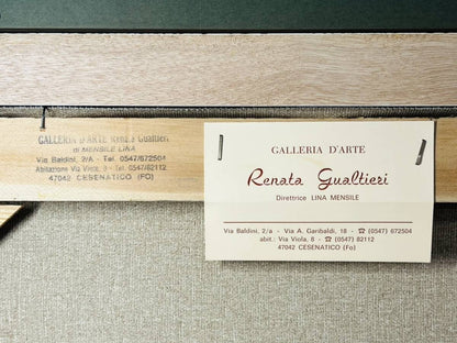 Giuseppe Casali Original Oil Painting Mountain Farmhouse Italy Landscape