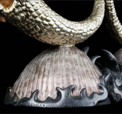 Bronze Art Sculpture 1988 Limited Edition Marmaid Erte Sculpture Deco