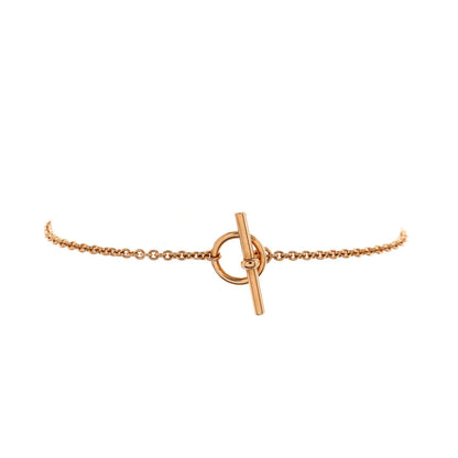 Hermes Chaine D'Ancre Punk Bracelet 18K Rose Gold Mini