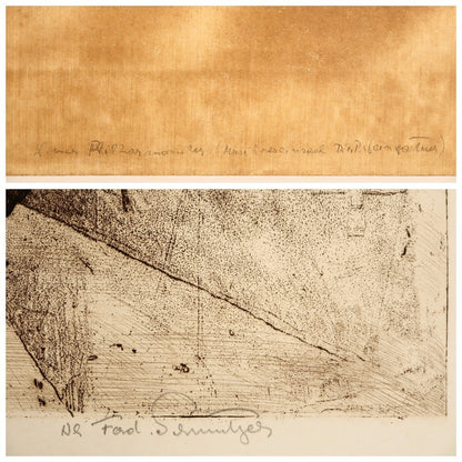 Ferdinand Schmutzer 1926 Original Etching -Wiener Philharmoniker Austrian Signed