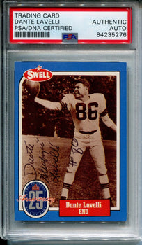 Dante Lavelli 1988 Autographed Swell Football Card (Psa)