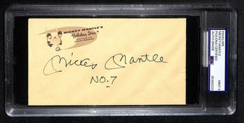 Mickey Mantle Hof Signed/Inscribed Hotel Envelope