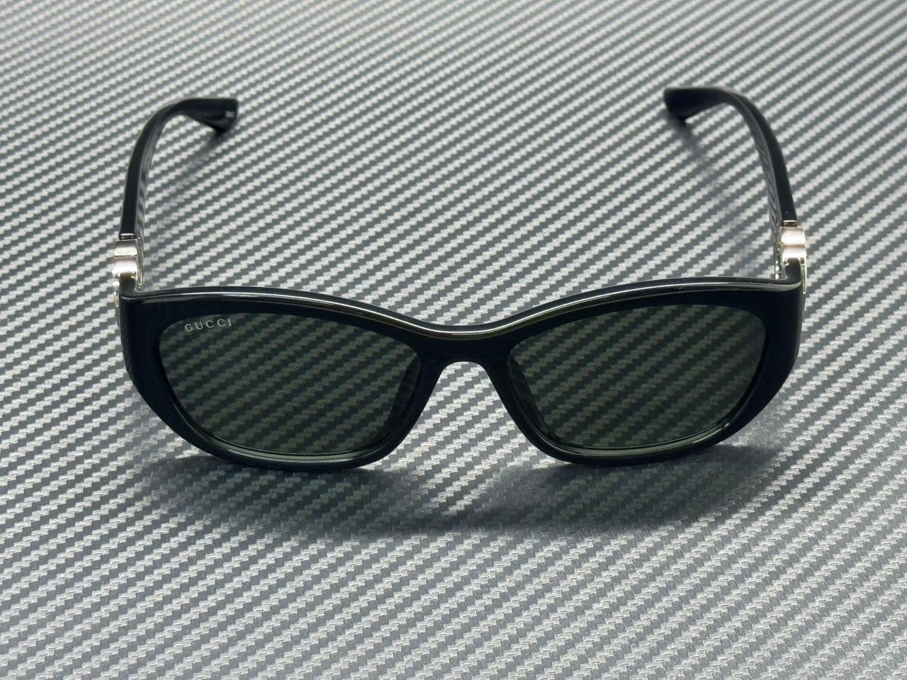 GUCCI GG1826SK 001 Black Grey Women's Large 57 mm Sunglasses