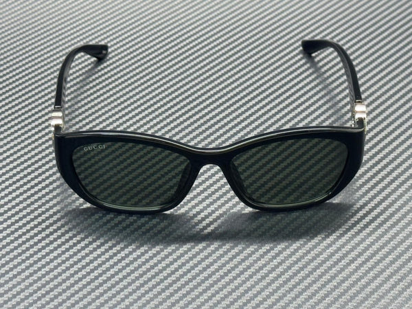 GUCCI GG1826SK 001 Black Grey Women's Large 57 mm Sunglasses
