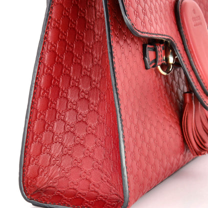 Gucci Emily Chain Flap Bag Microguccissima Leather Medium