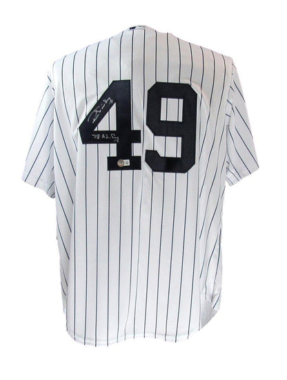 Ron Guidry Autographed/Inscribed Mlb Authentic Jersey Yankees Beckett 177520