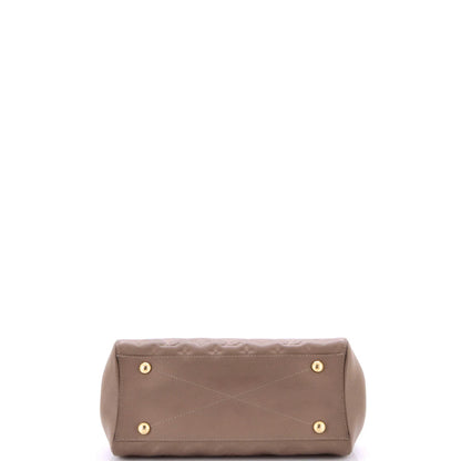 Louis Vuitton Montaigne Handbag Monogram Empreinte Leather Mm