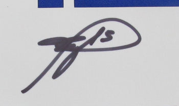 Roberto Baggio Signed Blue Italy Toffs Soccer