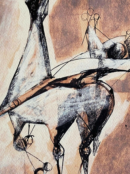 Marino Marini Lithograph Coa - Hand Numbered 175Ex Signature Stamp