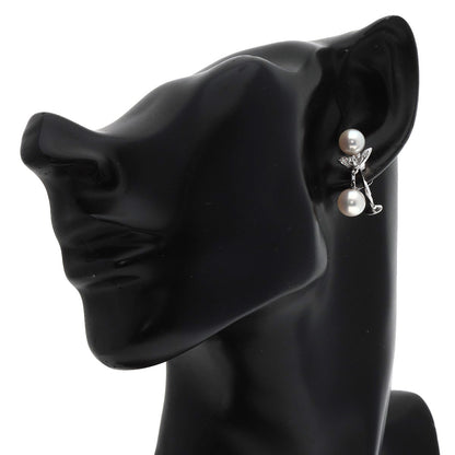 Gold MIKIMOTO Pearl Diamond Earring K14 White