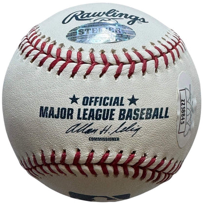 Jeter Derek Autographed Official Baseball Major League JSA/ Steiner
