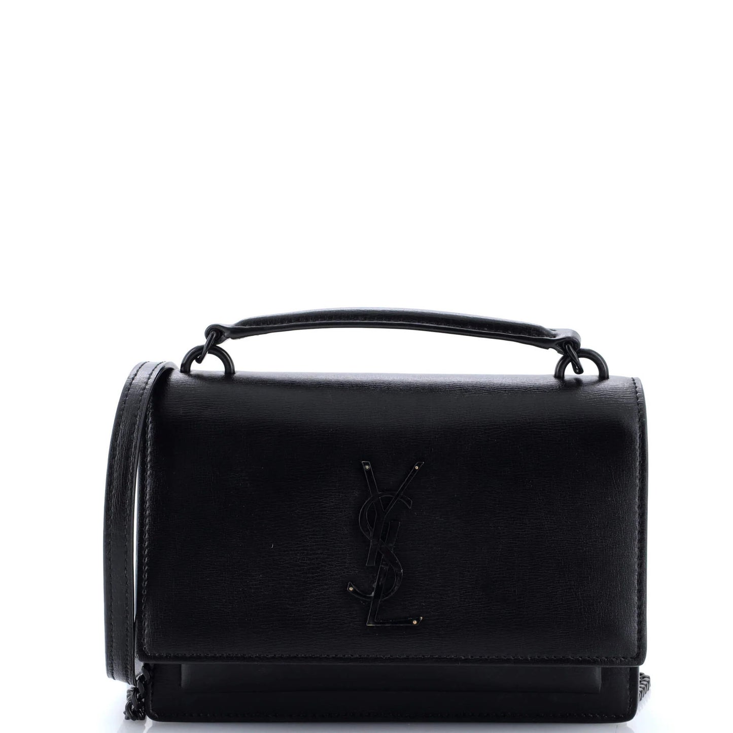 Saint Laurent Sunset Top Handle Chain Wallet Leather